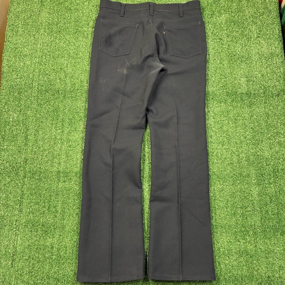 Vintage 70s Levi's Strauss Black Trousers Action Slacks Pant